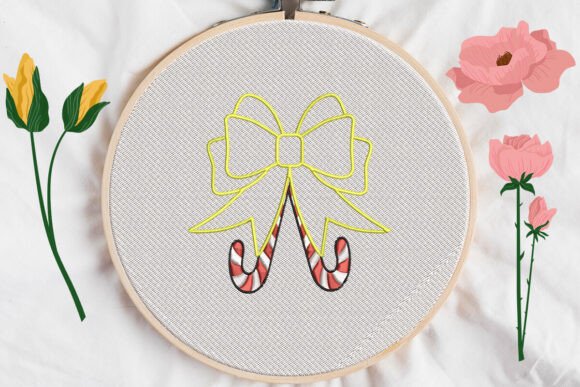 Bow Christmas Candy Applique Review
