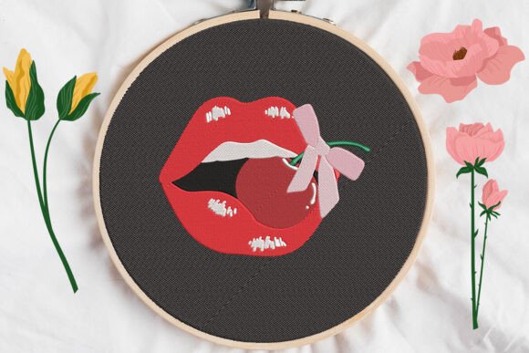 Lip Cherry and Bow Embroidery: A Designer’s Review