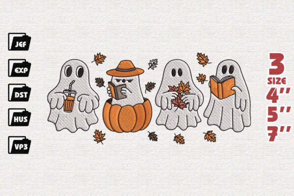 Review: Bookish Halloween Embroidery File for Apparel
