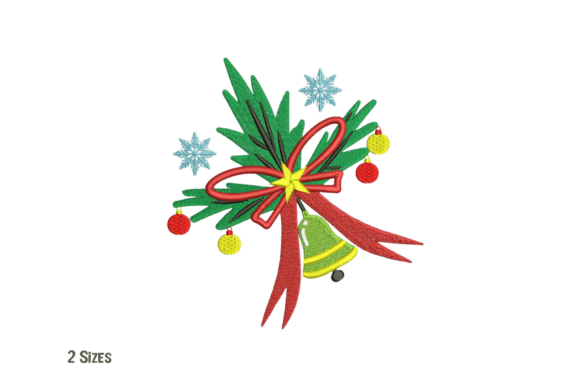 Review: Christmas Bow with Bell Embroidery for Apparel