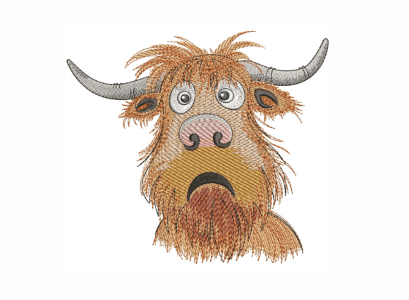 Review: Funny Highland Cow Boy Embroidery for Sweatshirts