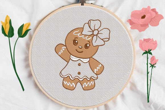 Review: Gingerbread Candy Girl Applique Embroidery
