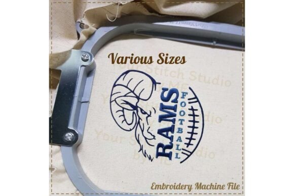 Review: Ram Football Embroidery Design for Holiday Gifts