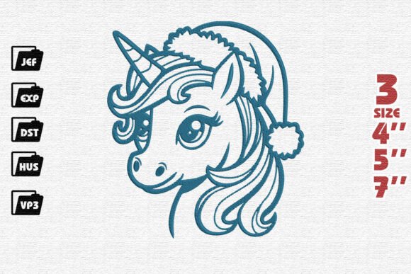 Reviewing Adorable Santa s Unicorn Embroidery