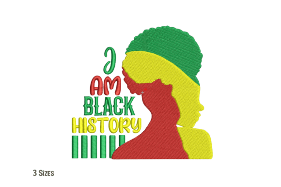 Reviewing I Am Black History Silhouette Embroidery